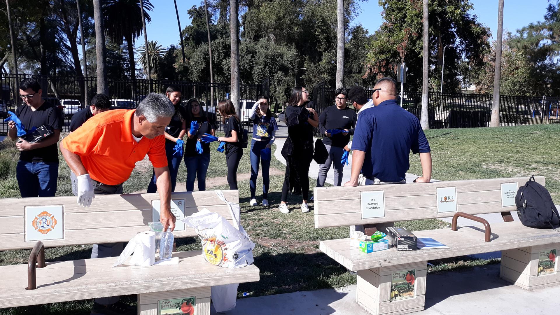 Volunteers clean up tobacco litter at local skate park