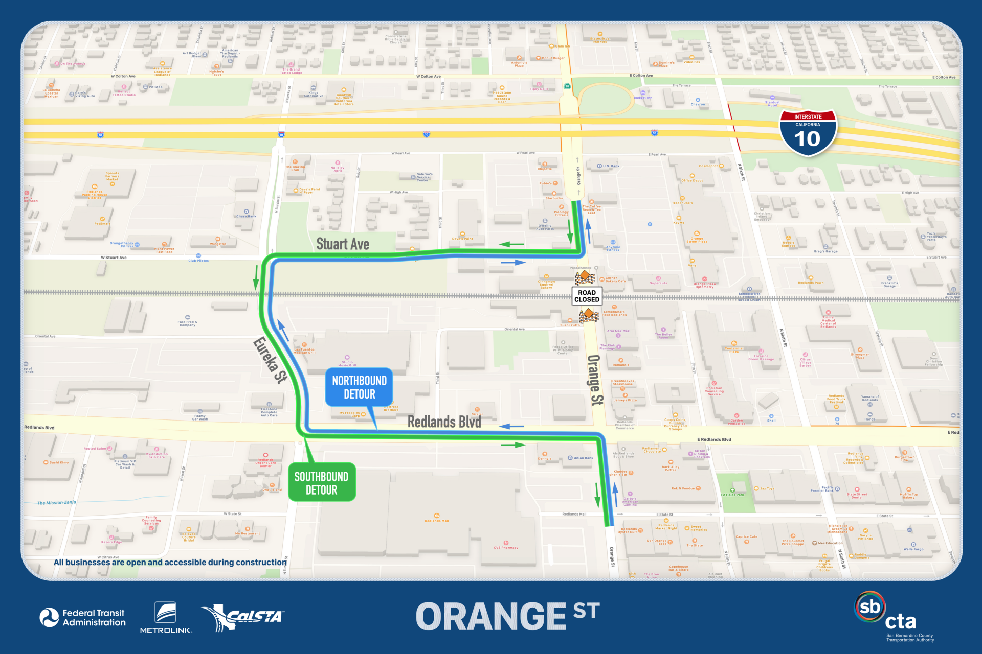 Rail project paving to temporarily close Orange Street Friday