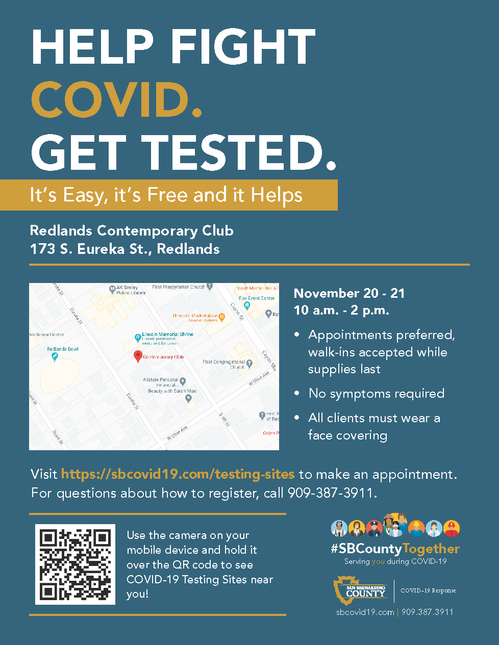 Free COVID-19 testing offered at Contemporary Club, Nov. 20-21