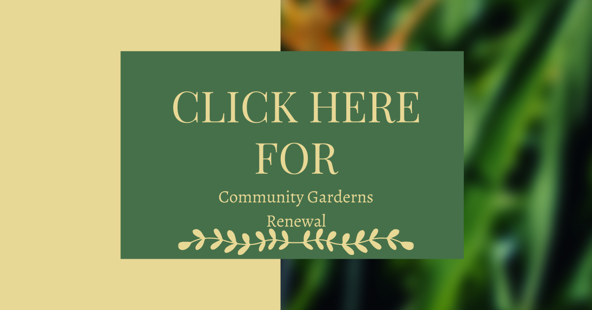 Community Gardens Renewal 2021