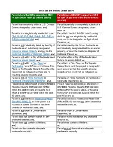 Graphic showing SB 9 criteria