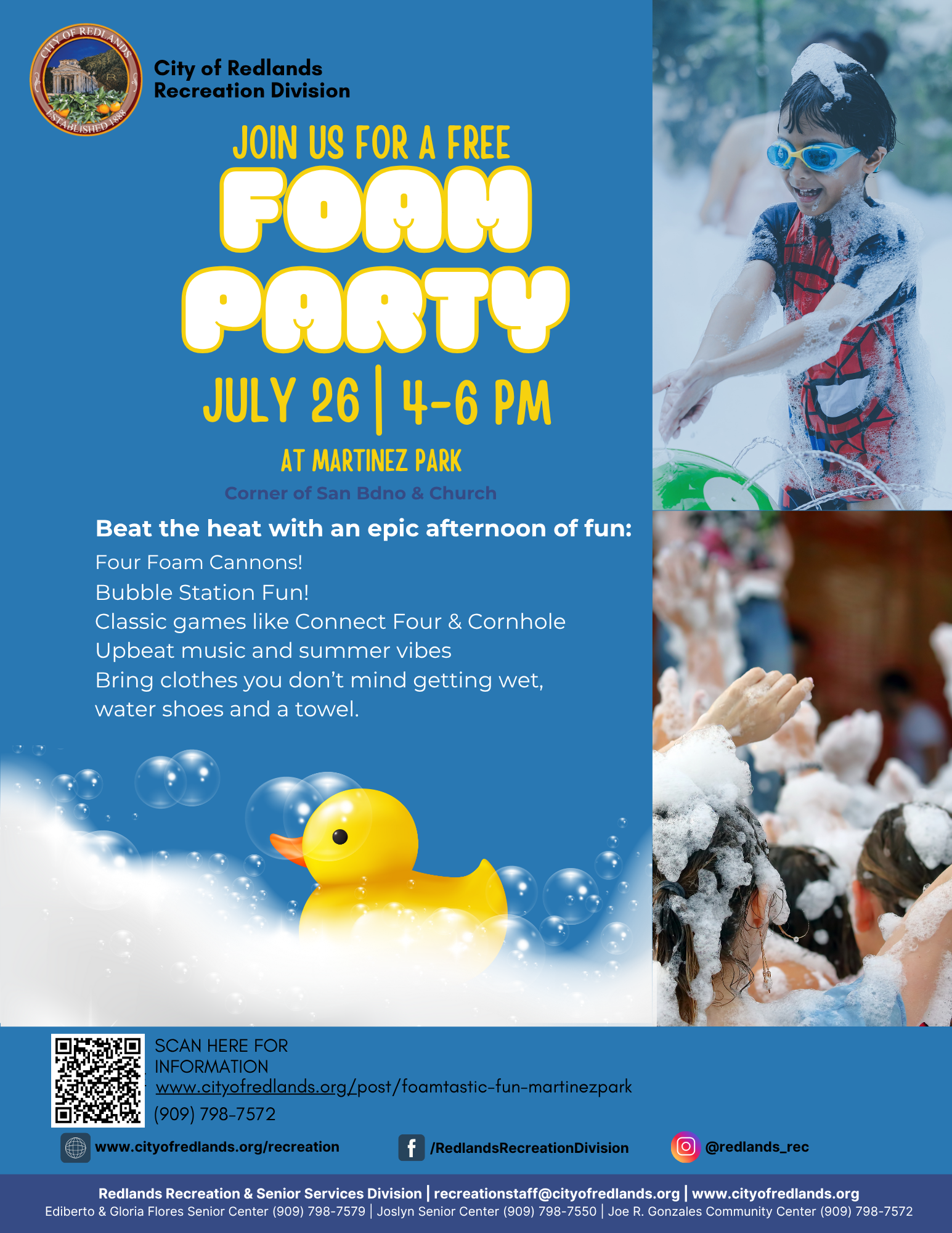 Foamtastic Fun at MartinezPark